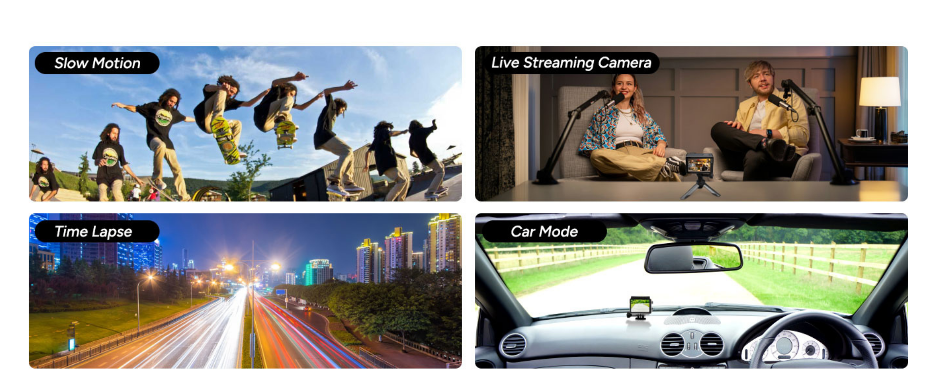 Ofrece 10 modos de disparo, zoom digital 8X y carga USB-C, adaptándose a streaming, videos en loop o fotografía time-lapse. Convertí tus aventuras en contenido profesional con una herramienta todo-en-uno.